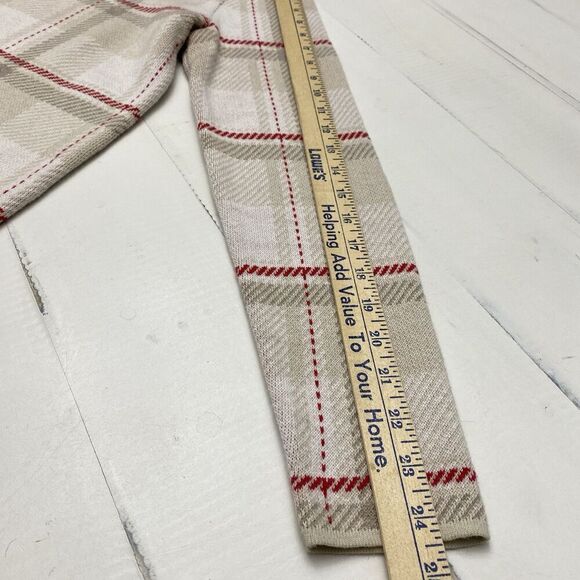 Lot Lands End Plaid Mock Neck Stretch Cotton Blend Sweaters Women's Small (6-8) - Picture 15 of 16